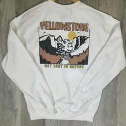 Yellowstone Get Lost in Nature Crewneck Sweatshirt Outdoor (Men-M,Woman-L) #6
