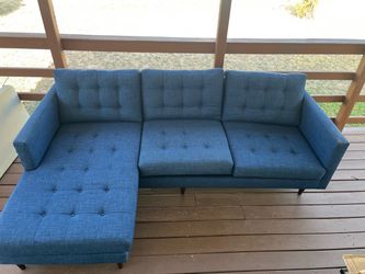 BLUE COUCH WITH CHASE