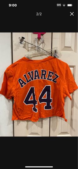 Crop Yordan Alvarez #44 Houston Astros Jersey Tee
