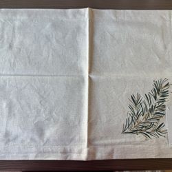 New Set Of TWO (2) Threshold Fabric Christmas Holiday Placemats