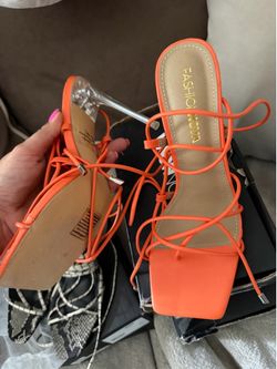 Orange Summer Heels