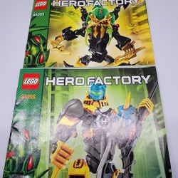 2 Lego HERO FACTORY Instruction Manual Books Only