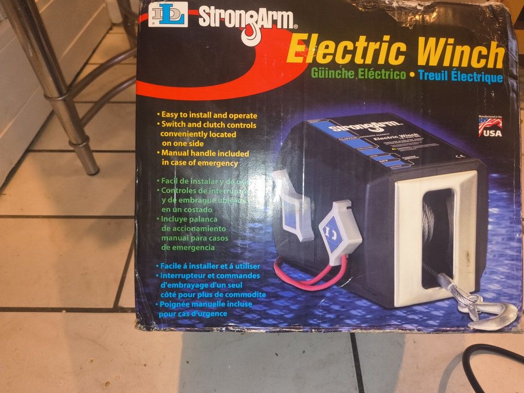 STRONG ARM âš¡ ELECTRIC WINCH. BARAND NEW NEVER USED. 325.00