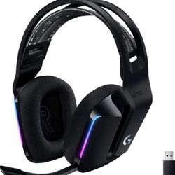 Logitech G733 Lightspeed Wireless Gaming Headset, Suspension Headband, Lightsync RGB, Blue VO!CE Mic, PRO-G Audio – Black, Gaming Headset Wireless, PC