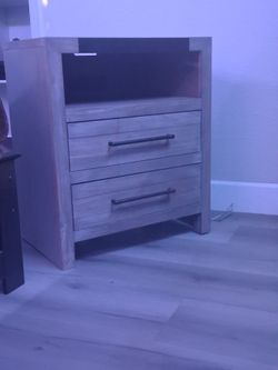 two drawer night stand
