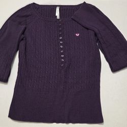 Aeropostale Purple Sweater Womens Large
