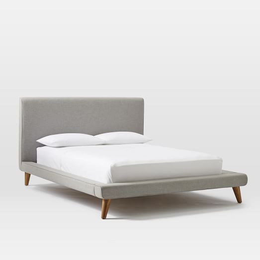 West Elm - Upholstered King Bed Frame