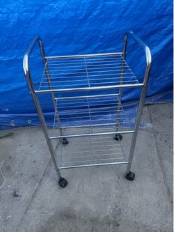 Small shelf with wheels