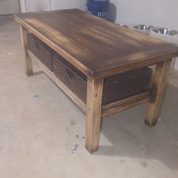 Refinished ash coffee table