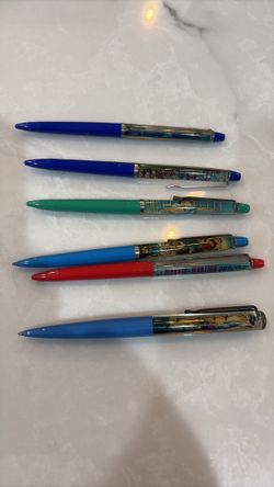 Disney and Looney Tunes floaty pens, quantity six