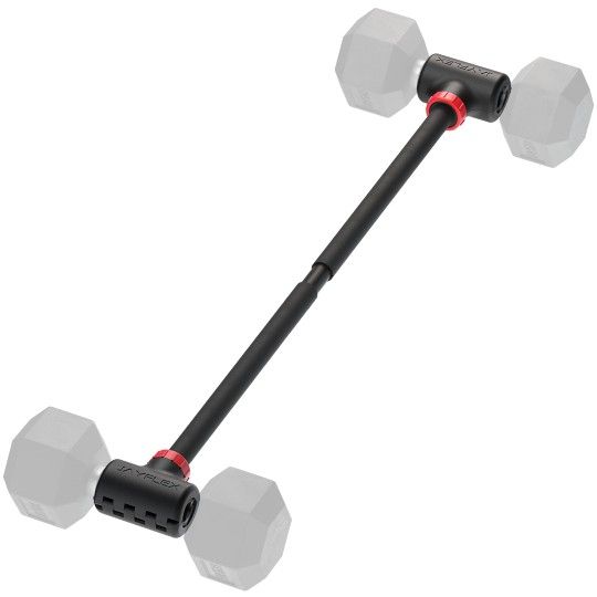 Jayflex Hyperbell Dumbbell Converter - Convert Dumbbells to Barbell Set and Kettlebell for Home Fitness - Adjustable & Up to 200 lb Capacity Weight Ba