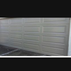 16x7 Garage Door Steel back
