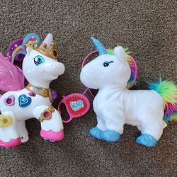 Unicorn Toy Bundle – Interactive & Plush Walking Unicorns! Lights, Sounds, & Magic! 🦄✨