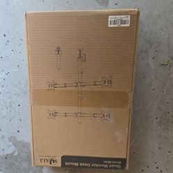 Quad Monitor Desk Mount, 4 Monitor Stand Fits Heavy Duty Computer Screen up to 27 inch, Full Adjustable Arm Holds up to 22 lbs per Arm (M004), Bl