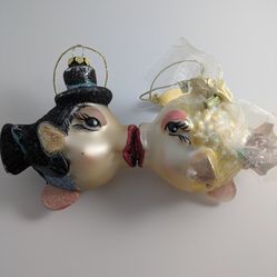 Bride And Groom Fish Ornaments