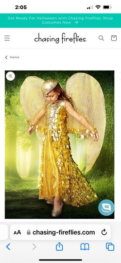Golden Phoenix Costume Size 8