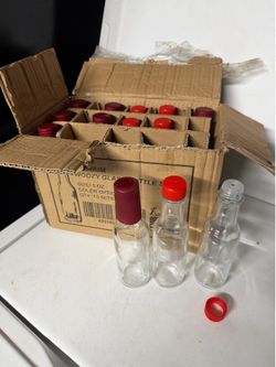 Small Glass bottles for hot sauce