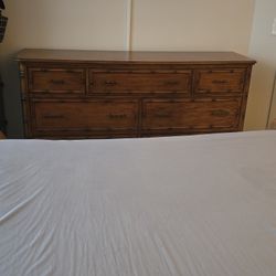 Moving Sale - Queen Bed and Dresser (Brown)- Good Condition