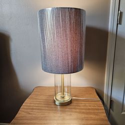 Glass CYLINDER TABLE LAMP