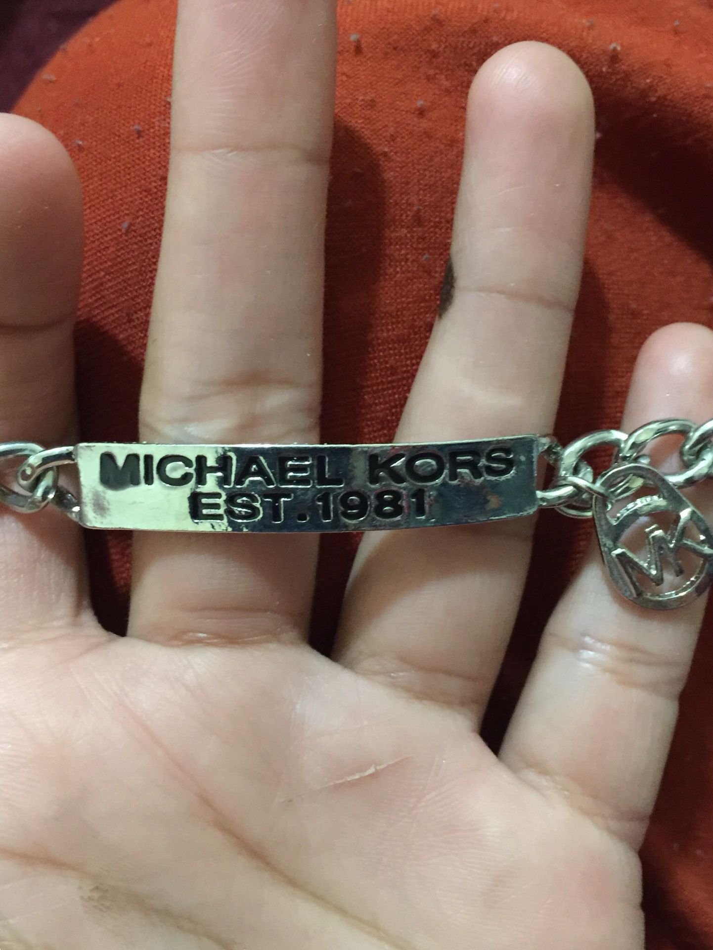 Mk Michael kors bar bracelet 4 items plus earrings wings earrings
