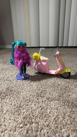 OMG Doll And Barbie Motorcycle