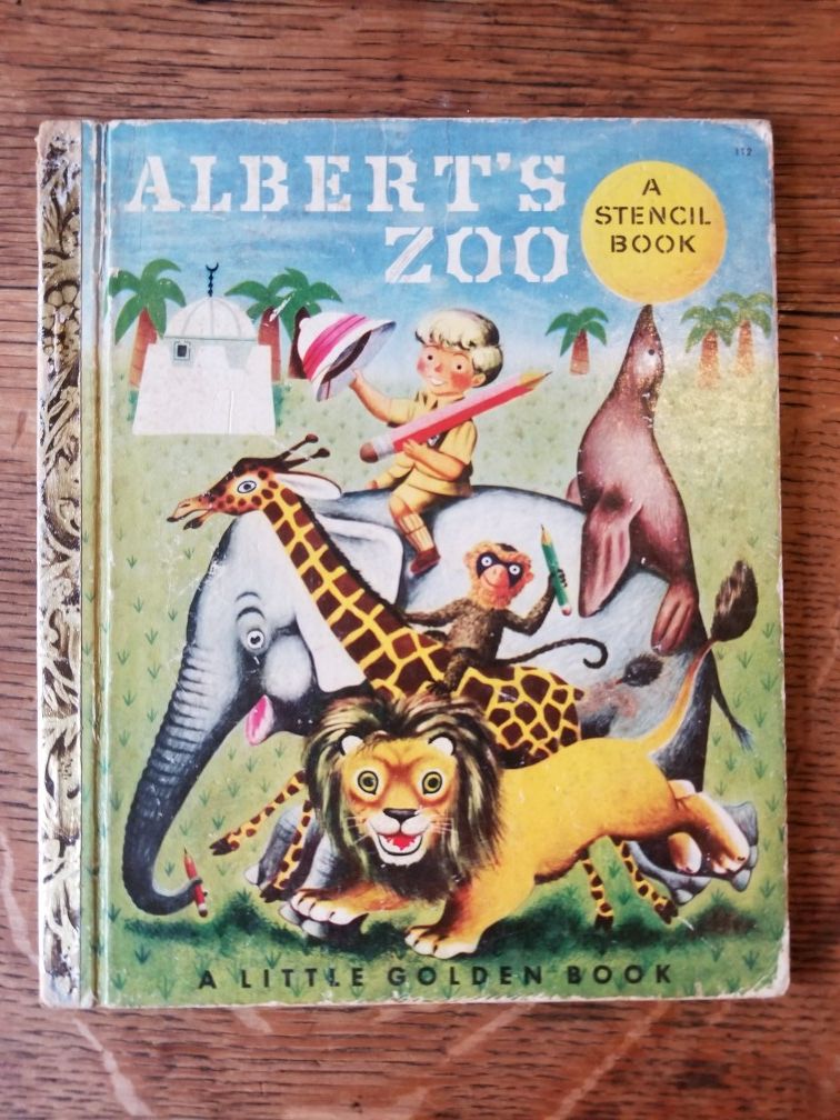 A Little Golden Book #112 "Albert's Zoo" Stencils Used