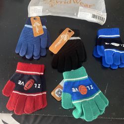 EvridWear  Gloves Size 4-6 Yrs 5 pair