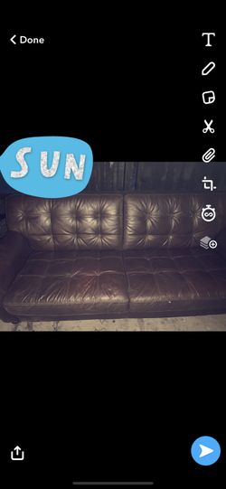 2 LEATHER COUCHES