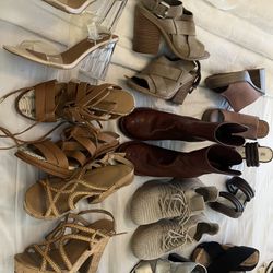 14 Pairs Of Woman’s Shoes Size 8