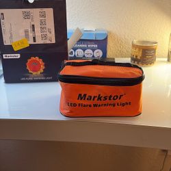 Mark Store LED Flare Warning Light 6-Pack – Bright Orange Emergency Flares