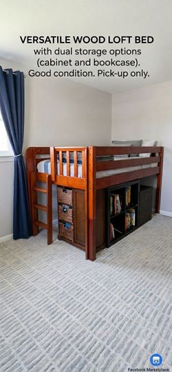 Wooden twin loft- $600 OBO