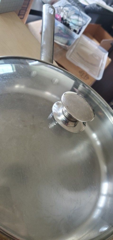 Stainless Steel Pan with thick base