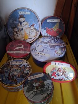 Christmas Tin Cans