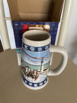 1995 Budweiser holiday stein