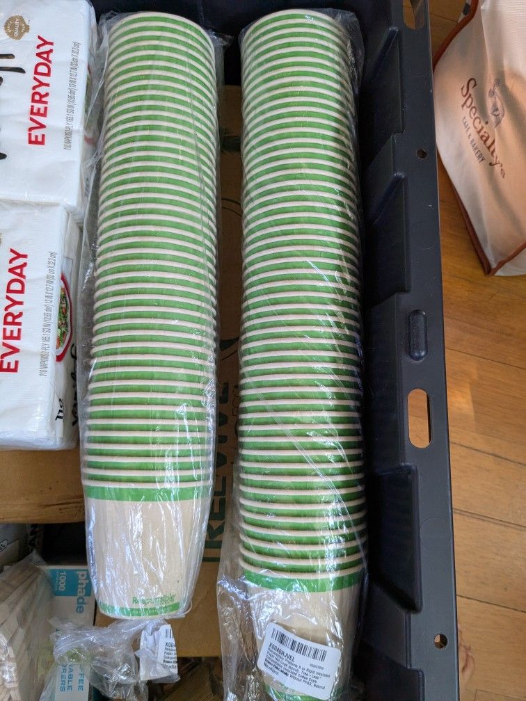140+ 8 oz Insulated Compostable Cups - wedding 