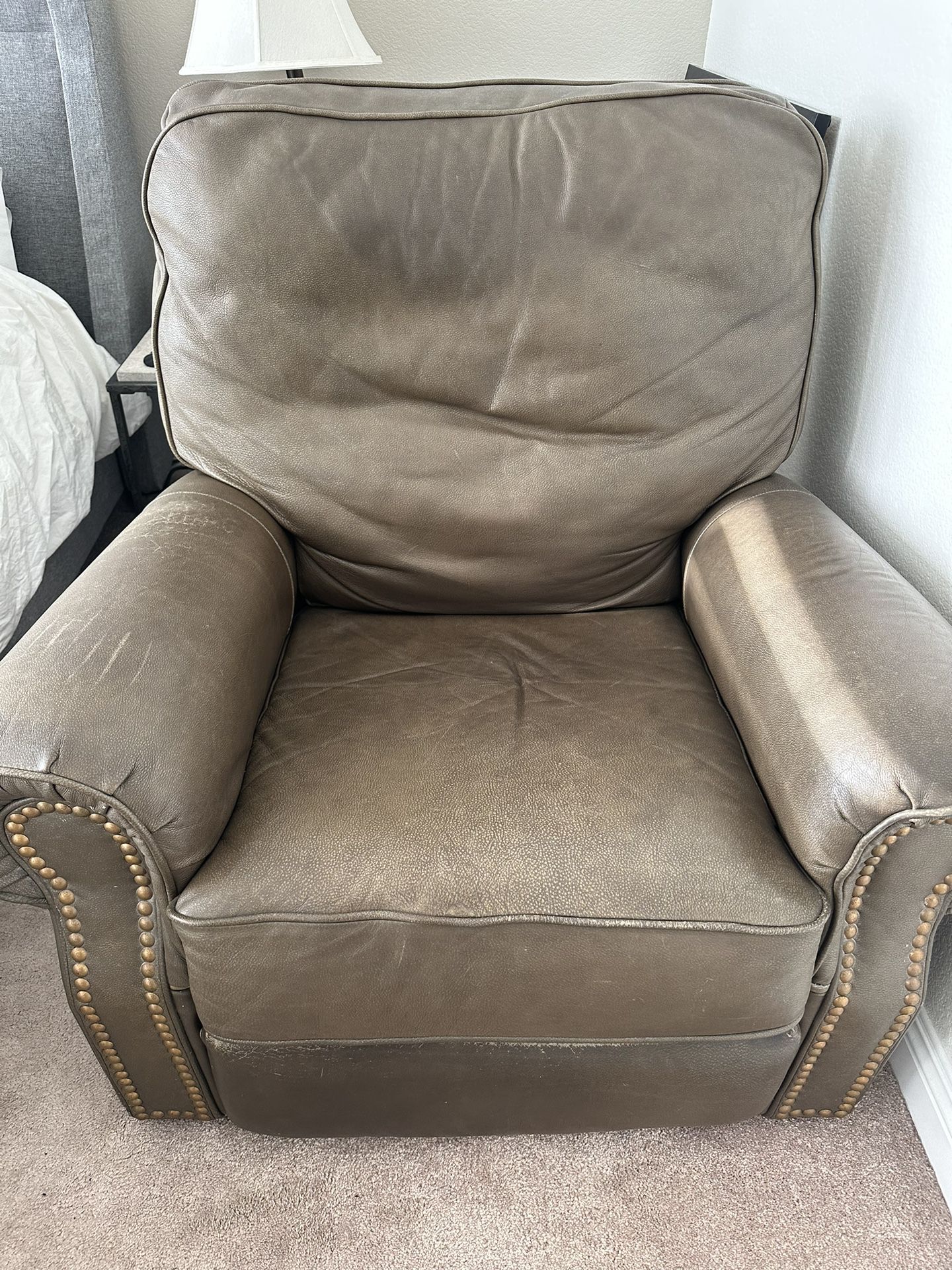 Oversized Leather Recliner