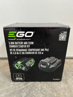 EGO POWER+ 56-Volt, 5 Ah 1 -Pack Lithium lon (Li-ion) Battery/gCharger Model #SKA2800T $369 plus tax at Lowe's