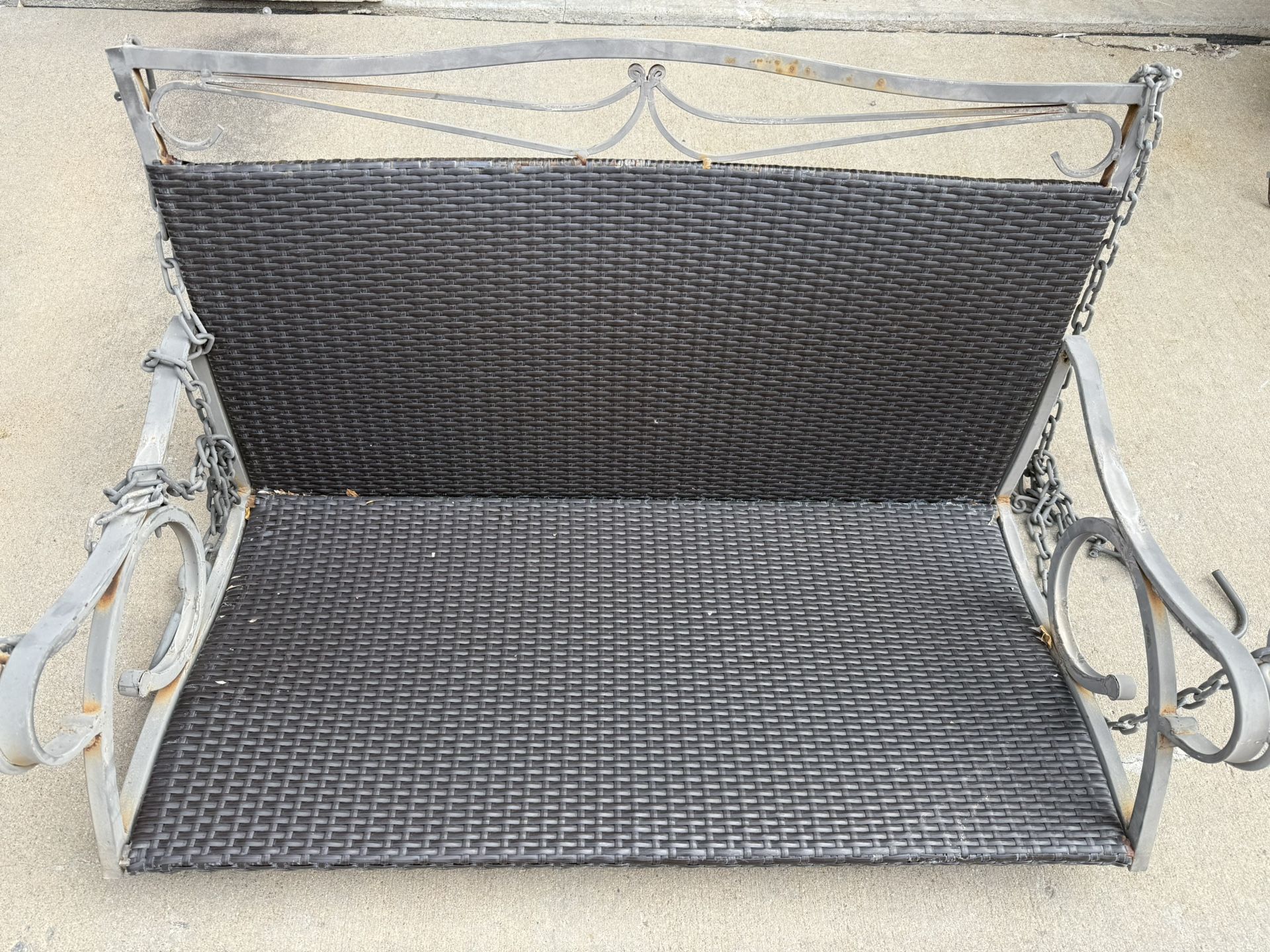 Porch Swing With Chains