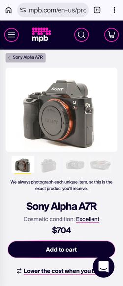 Sony a7R Mirrorless Camera