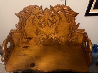 Custom wooden bench