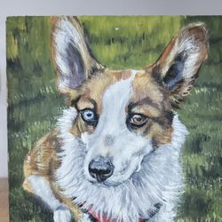 Custom Pet Portrait Hand Painted 