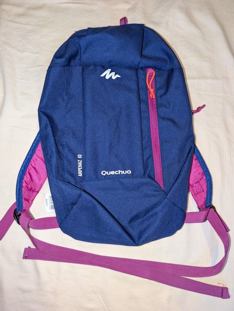 Quechua Blue and Pink Backpack
