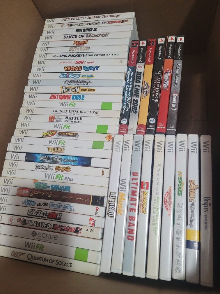 Wii-ps2 Games Lot