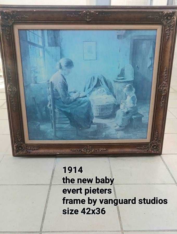 The New Baby By Evert Pieters 42x36