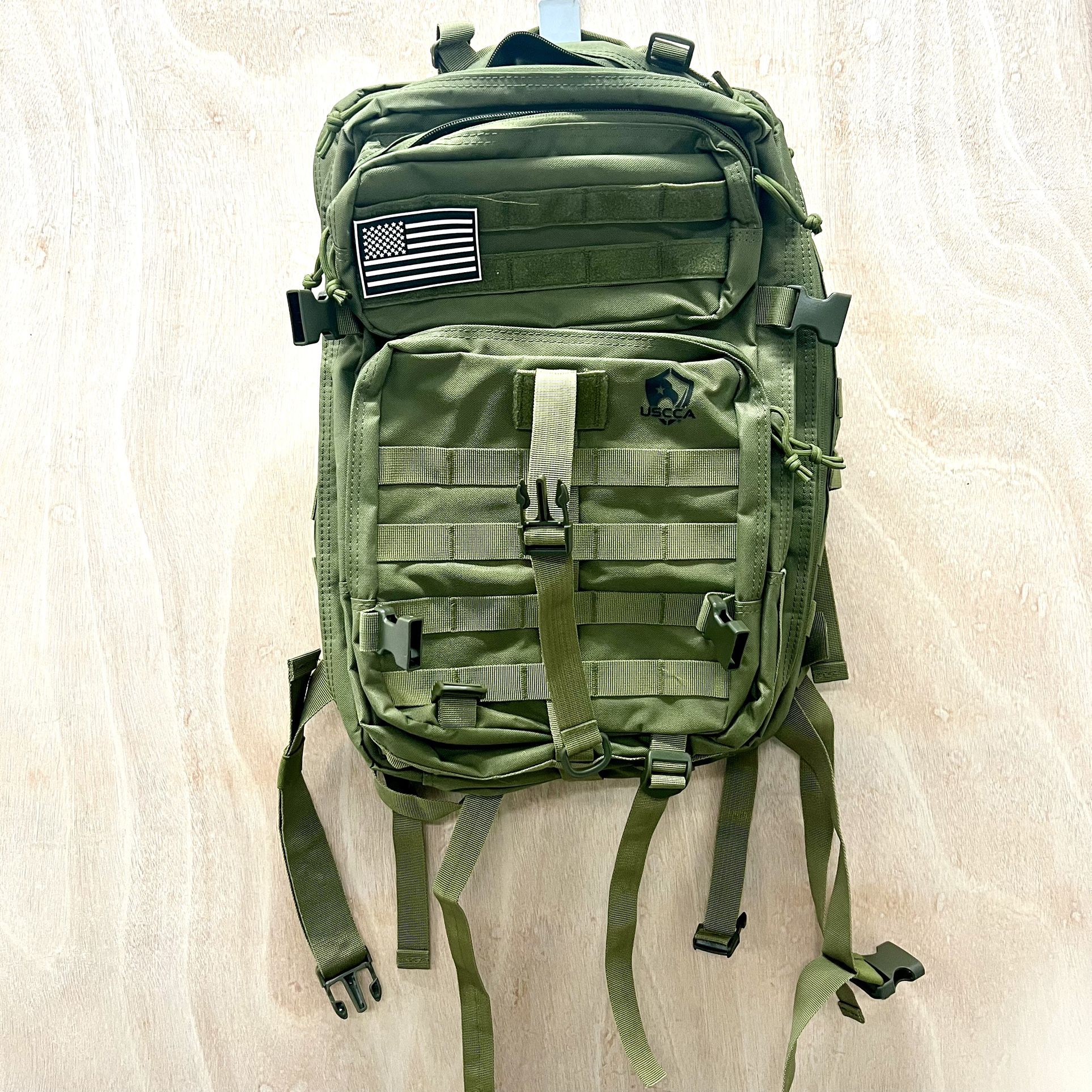 USCCA Army Green Tactile Backpack
