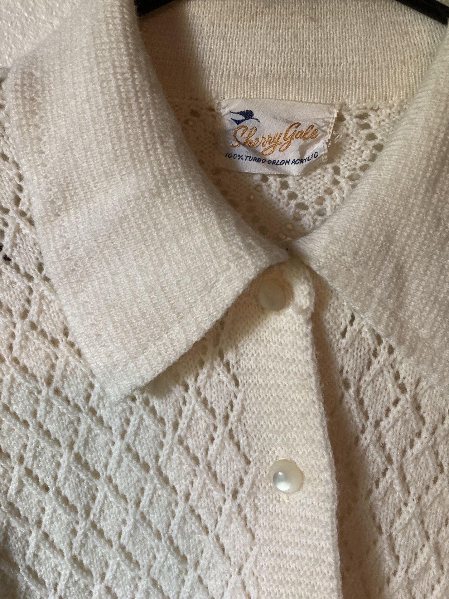 60’s Knitted Waffle Cardigan