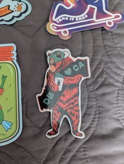 Dutch Bros Stickers 1D 'the Bear'