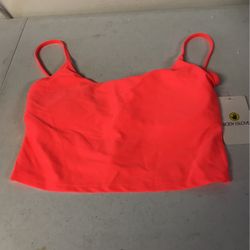 Body Glove Womens Standard Smoothie Norah Solid Crop Bikini Top Swimsuit. Sz M.                Ez