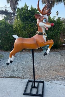 Rudolph the Red-Nosed Reindeer Life-Size Holiday Statue