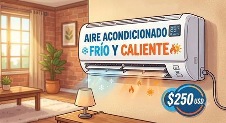 Mini split-Air conditioning (frio y caliente)